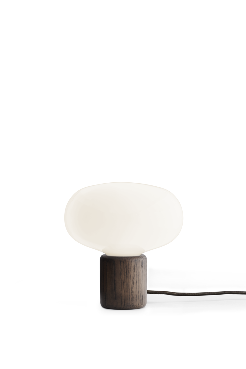 Karl-Johan Table Lamp Smoked Oak w. White Opal Glass