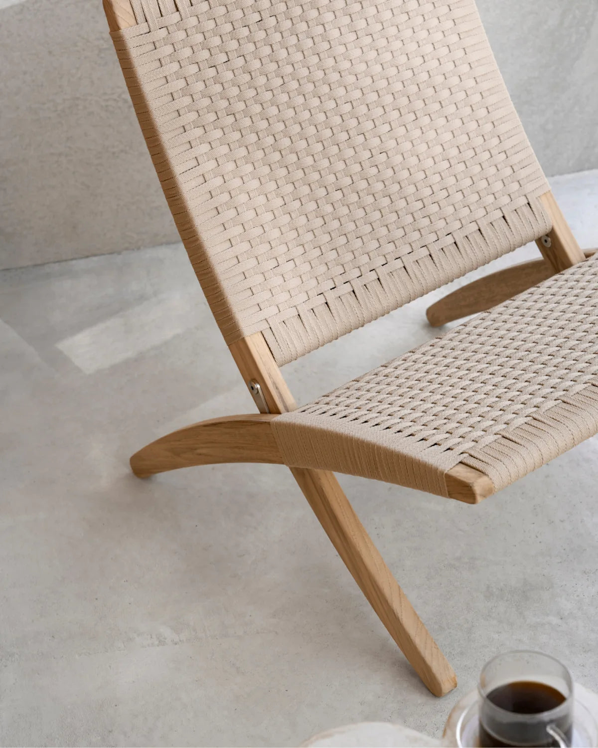 MG501 Cuba Chair Teak flat rope sesame