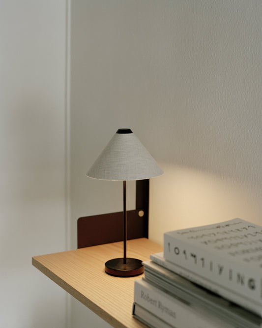 Brolly Portable Table Lamp Linen