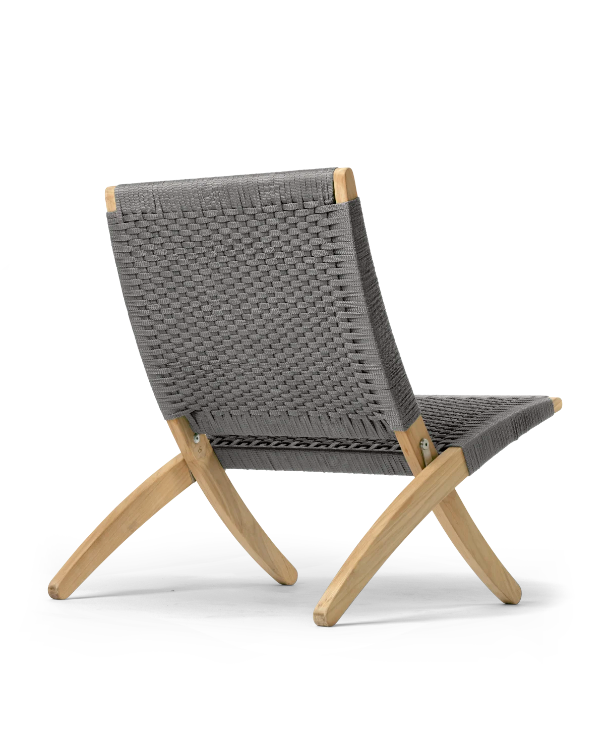 MG501 Cuba Chair Teak flat rope charcoal