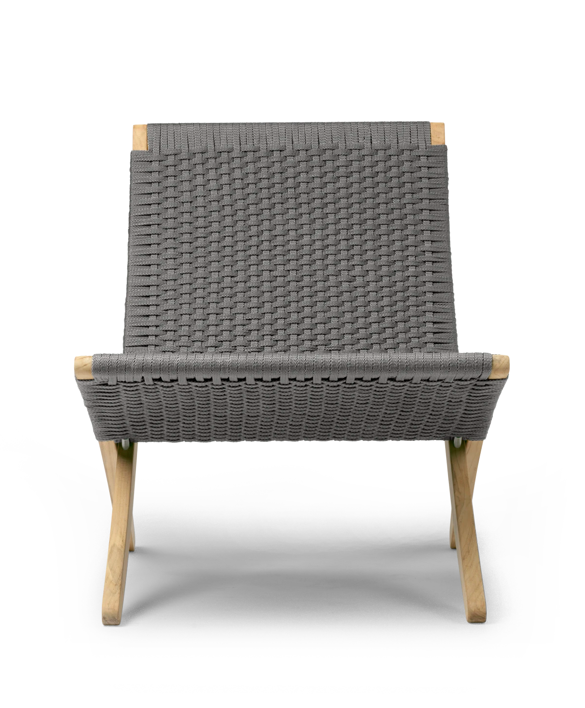 MG501 Cuba Chair Teak flat rope charcoal